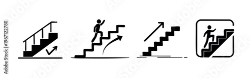 up down stairs icon information sign