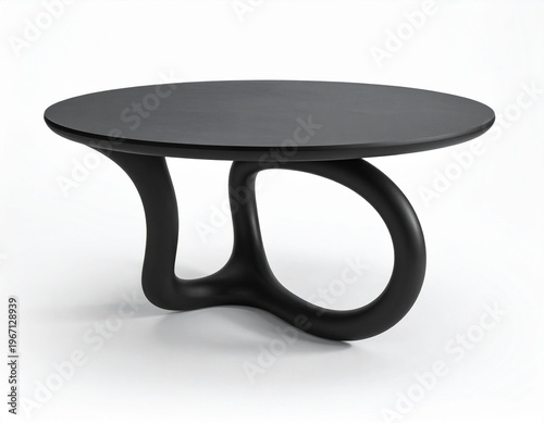 luxury modern table isolated, interior furniture