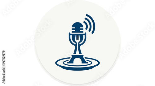 Podcast About French Cuisine Concept