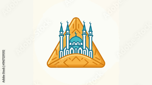 Iconic Kul-Sharif Mosque Within a National Pastry Symbol
