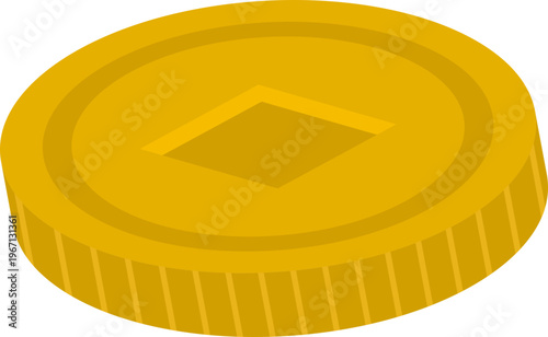 Chinese Coin Illustration