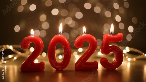 New Year 2025 Celebration Concept.