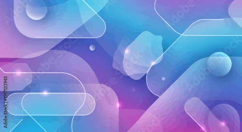 Abstract, neon, gradient background, glowing shapes, futuristic design, vector illustration