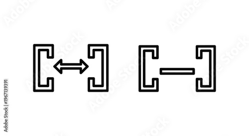 Frame interval and frame gap icons