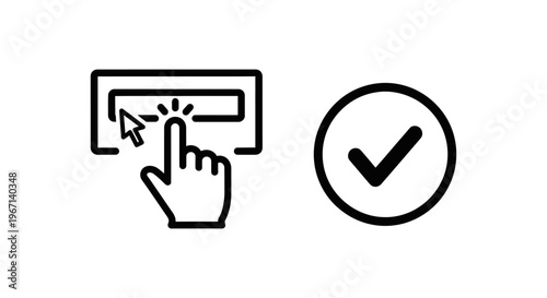 Form interaction and input complete icons