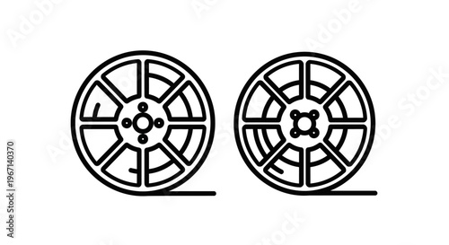 Film reel icons