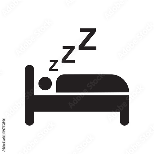  sleeping icon vector