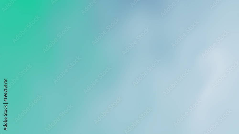 Fototapeta premium Abstract Teal Blue Gradient Background Soft Blur