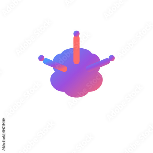 Cartoon illustration of a hand holding a 3d business globe ball with a bomb vector icon symbol to sign a fun earth design concept
