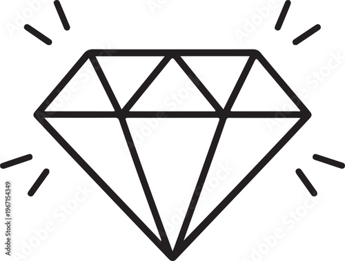 Minimalist diamond _traced
