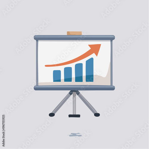 Business-Chart-Icon mit Pfeil nach oben – Wachstum, Erfolg und Finanzwachstum