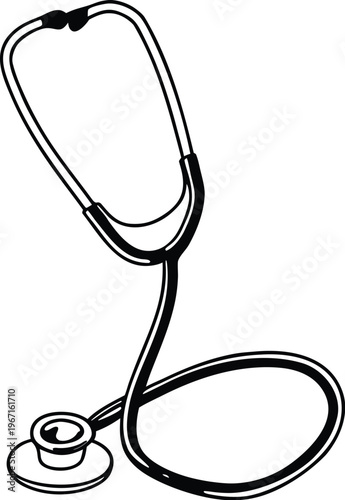 Stethoscope Medical Icon Illustration