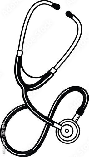Stethoscope Medical Icon Illustration