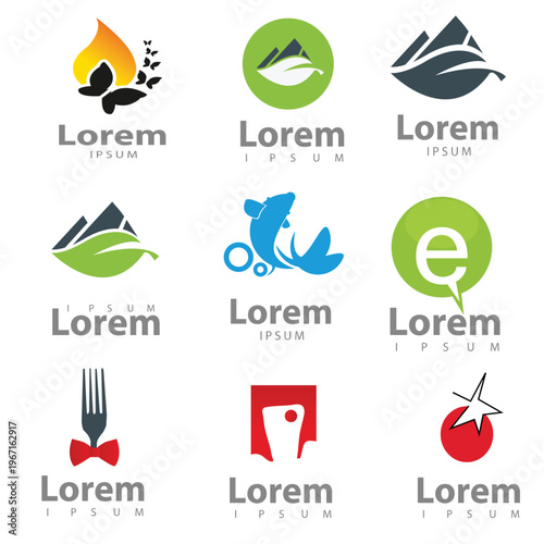 Eco Friendly and Food Logo Collection with Nature Inspired Modern Design