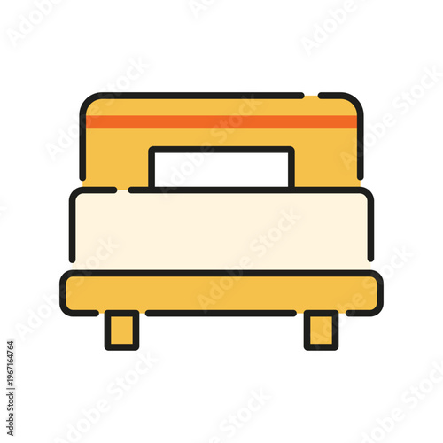 ベッドの家具アイコン