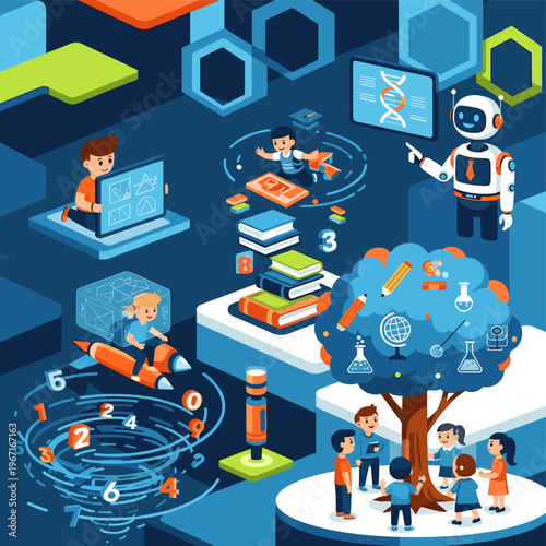 A creative illustration of task prioritization with a pencil and swirling numbers, conveying focus and organization.