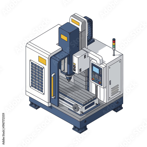 Advanced CNC Milling Machine for Precision Manufacturing and Industrial Production.