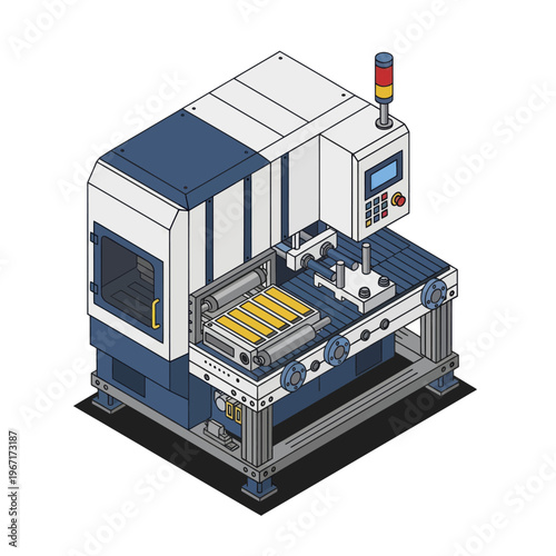 Automated Industrial Machine for Manufacturing and Production Processes.