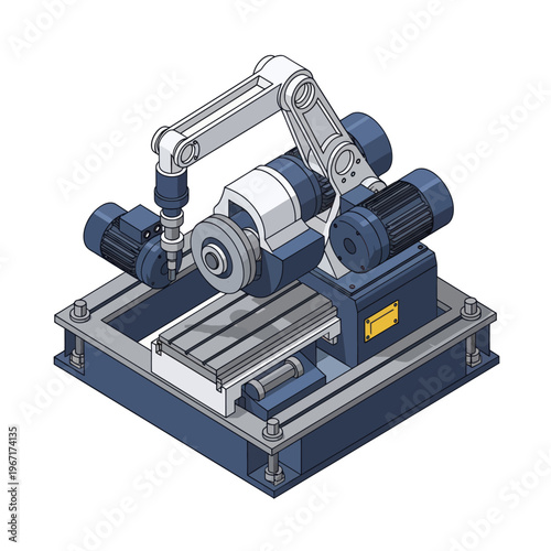 Automated Robotic Arm Precision Machining Equipment.