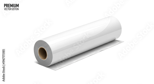 A roll of premium vinyl sticker paper for printing labels and decals