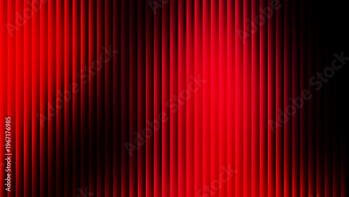 Modern Abstract Red and Black Ribbed Glass Background