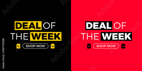 Deal of the week promotional banner for e-commerce and retail sales