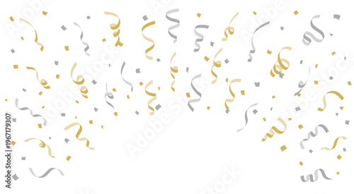 Gold and silver festive burst design with lower curved space background