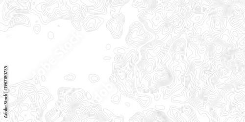 Contour abstract map relief land outline. Topographic map patterns. White wave paper curved reliefs abstract background. Background of the topography map. Abstract pattern with lines.