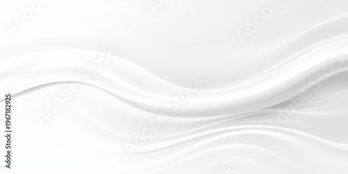 An elegant blue abstract background vector featuring smooth liquid waves and soft flowing curves with a silk satin texture for a modern wallpaper design