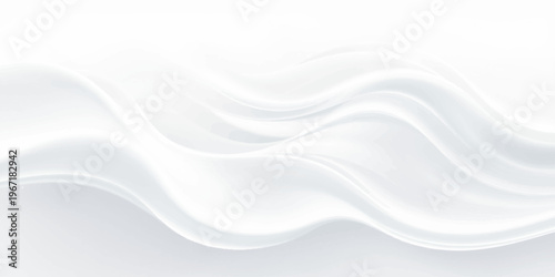 Elegant abstract blue background featuring a smooth silk texture and flowing wavy pattern with soft satin curves for a liquid textile backdrop design