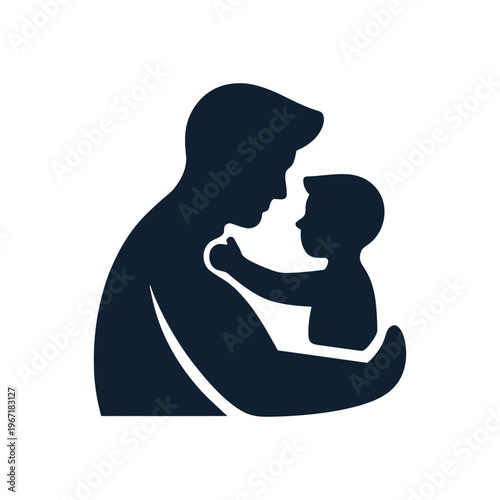 Dad love vector icon graphic isolated sketch illustration on white background.
