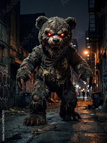 Horror teddy bear
