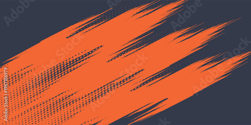 Minimal Abstract Orange Grunge Scratch Background Template vector illustration eps10
