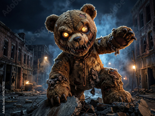 Horror teddy bear