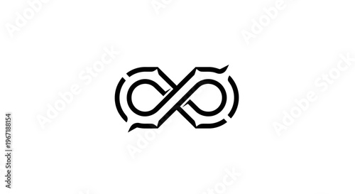 Elegant infinity symbol design representing eternity and limitless possibilities in a minimalist style.