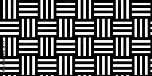 Minimal line Seamless geometric pattern with shapes. Decoration and maze ornament square wall tile.