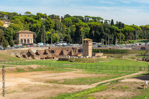 Bild auf Leinwand Ancient Circus Maximus in Rome, Italy