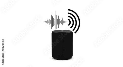 Smart Speaker with Voice Recognition and Sound Waves.