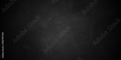 Distressed rough black grunge cracked wall slate texture. Chalk board and Black board grunge backdrop background. Wall grunge backdrop rough background dark black and stone.