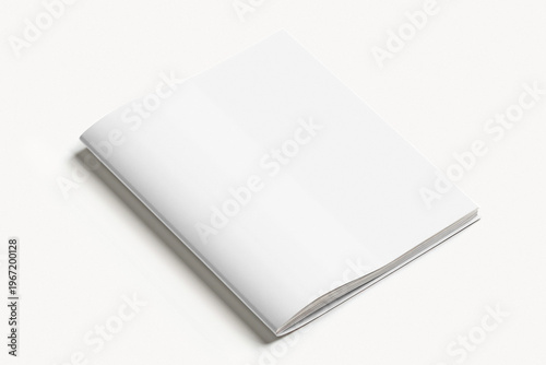 Blank booklet mockup template png, transparent design