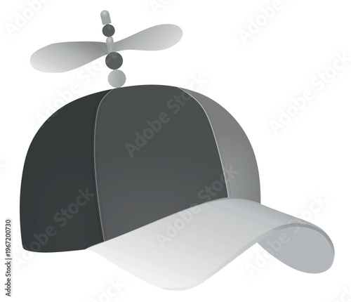 Colorful propeller hat. vector illustration