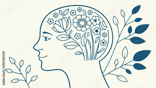 Girl with flowers in her hair