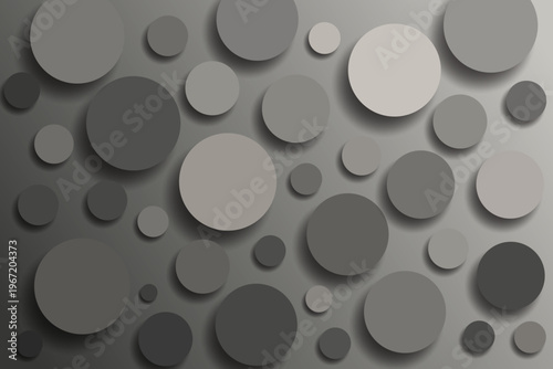 Abstract background with gray circle. White and grey abstract modern transparency circle presentation background. Vector circles template vector design. Object web design. Round shape. Minimal poster.