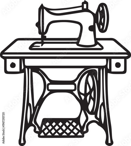 old sewing machine