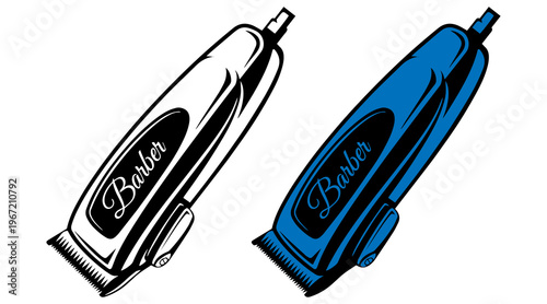 Electrical hair trimmers isolated hair cut trimmer