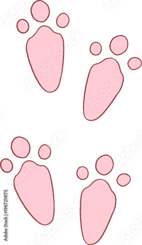 Pink Animal Rabbit Paw
