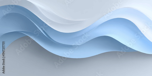 Abstract blue wave background design featuring a creative vector illustration of wavy lines and water motion textures for a stylish web banner wallpaper