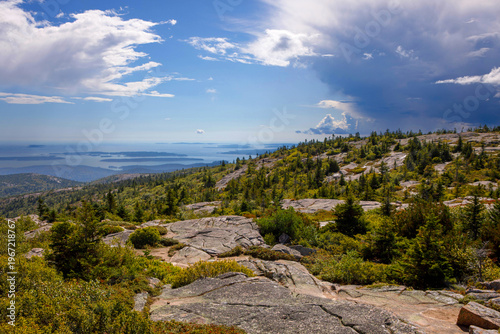 View  from Cadillac Mountain, Acadia National Park, Maine.