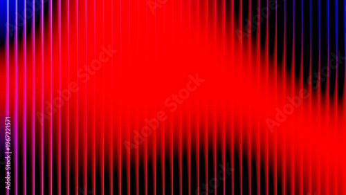Abstract red neon light background with vertical lines, vibrant glowing stripes on dark backdrop, futuristic digital texture for tech presentations
