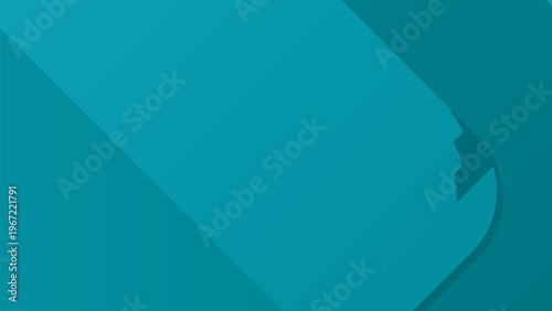 Abstract blue geometric silhouette with layered layers